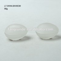 90g frosted egg shape mini adorable Glass Candle Holder