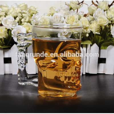 500ml cool crystal skull head shot bone vodka whiskey Glass Beer Cup