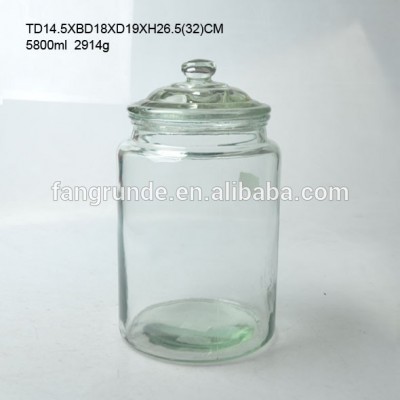 WITH GLASS LID TOP QUALITY MODERN GLASS JAR