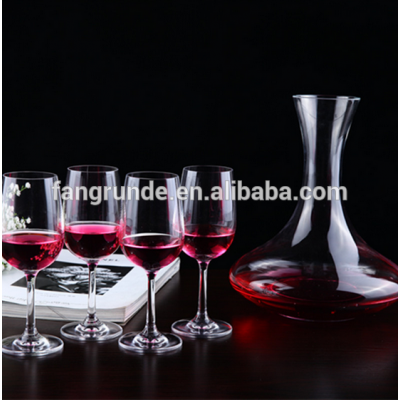 high quality lead-free crystal set of 4 red wine glass goblet