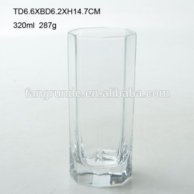 HEXAGON SHAPED HOME USE TOP SELL GLASS CUP