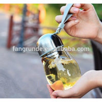 new design beautiful style penguin glass cup with lids