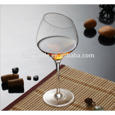 570ml oblique mouth big belly red wine glass goblet crystal material Bordeaux champagne