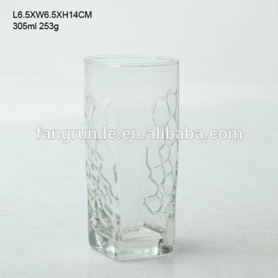 DAILY NECESSITIES SQUARE SHAPED CONTEMPOR GLASS CUP