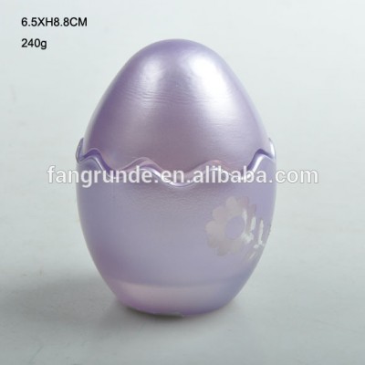 egg shape design good looking Glass Candle Holder with nice packing