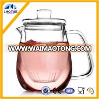 19oz Unique High Borosilicate Glass Tea Pot Home Use Glassware