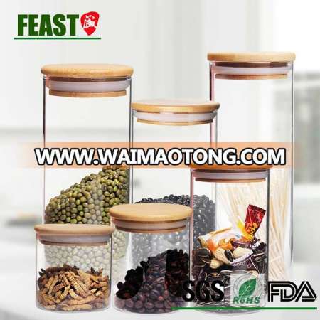 FEAST high borosilicate glass storage jar customized Guangzhou factory